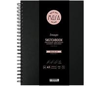 MUSA Imago MU124593 - Blocco da disegno, a spirale, formato A3, 11,75 x 16,5 cm