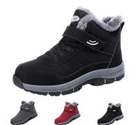 Musabela Boots for Women Men, Musabela Boots, Winter Non-Slip Wide Toe Orthopedic Sneakers with Arch Support (Black,33.5)