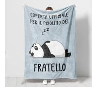 musaecoin Regalo Fratello, Regalo Fratello Compleanno, Idee Regalo Fratello, 50×60 pollici Flanella Coperte, Regalo per la Fratello Natale,Festa del papà, San Valentino