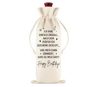 musaecoin Regalo per uomo, compleanno, compleanno, donna, 14 × 34 cm, 750 ml, regalo di compleanno per amico, collega, insegnante, beige., 1 stück (1er Pack), Vintage