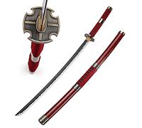 Musashi Katana Giapponese in Legno One Piece Zoro Sandai Kitetsu replica Cosplay Epee de Samurai Anime Sciabola di Legno