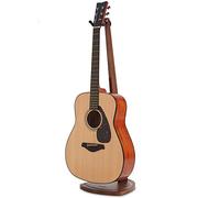 Musbeat Supporto Chitarra, Supporto Chitarra Pavimento, Supporto Chitarra Acustica, Stand Chitarra per Chitarra Acustica, Elettrico, Basso, Banjo, Supporto per Chitarra in Legno di Noce Nero