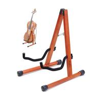 Musbeat Supporto per violoncello, supporto per violoncello con schiuma imbottita, supporto per violoncello realizzato a mano con foro per arco per violoncello, supporto per violoncello da pavimento in