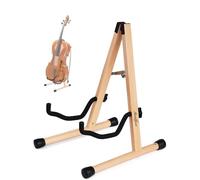 Musbeat Supporto per violoncello, supporto per violoncello con schiuma imbottita, supporto per violoncello realizzato a mano con foro per arco per violoncello, supporto per violoncello da pavimento in