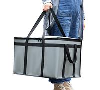 musbus borsa sacco grande, riutilizzabile, per alimenti refrigerati e isolati, ideale per la spesa della spesa (nero) Borsa termica termica frigorifero per picnic, 1链接黑色外卖包