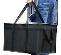 musbus borsa sacco grande, riutilizzabile, per alimenti refrigerati e isolati, ideale per la spesa della spesa (nero) Borsa termica termica frigorifero per picnic, 1链接黑色外卖包