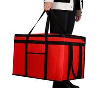 musbus borsa sacco grande, riutilizzabile, per alimenti refrigerati e isolati, ideale per la spesa della spesa (nero) Borsa termica termica frigorifero per picnic, 1链接黑色外卖包