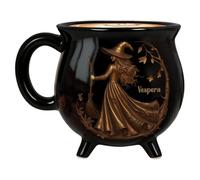 MUSCA DI CAULDRONNO - Mughe di Halloween di design spazioso e conveniente | Multiple usa tazza di caffè a forma di calderone nero | Materiale robusto calderoni tazze da tè da caffè per le tappe per la