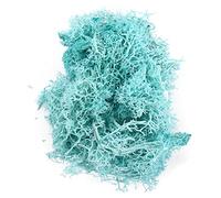 Muschio artificiale, finto muschio artificiale, piante artificiali per esterni, muschio essiccato per vasi di piante, verde, per arti e mestieri, mini fiori finti paesaggistici (celeste)