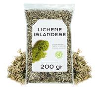 Muschio Marino Islandese 200 g - Lichene Islandese Tisane | Con Proprietà Balsamiche e Digestive, si Distingue per il Sapore Erbaceo Leggermente Amaro e l'Aroma Naturale Caratteristico