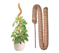 Muschio pieghevole - Paletto per piante | Supporto per piante in fibra di cocco naturale | Supporto per piante da 90 cm, 4 misure naturali, paletti per la casa, piante da crescere verso l'alto