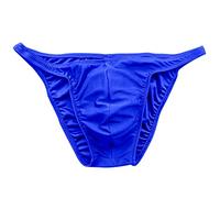 Muscle Alive Uomo Bodybuilding Concorso Fisico Concorrenza Posing Trunk Palestra Pantaloncini Nylon e Spandex P2 Blu M