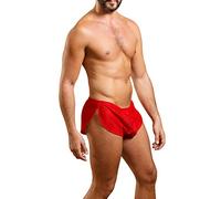 Muscle Alive Uomo Estremo Maglia Pantaloncini con Grande Diviso Lati Intimo Boxers Slip Shorts