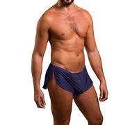 Muscle Alive Uomo Estremo Maglia Pantaloncini con Grande Diviso Lati Intimo Boxers Slip Shorts