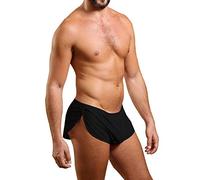 Muscle Alive Uomo Estremo Maglia Pantaloncini con Grande Diviso Lati Intimo Boxers Slip Shorts
