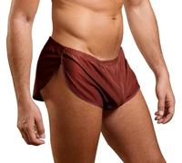 Muscle Alive Uomo Estremo Maglia Pantaloncini con Grande Diviso Lati Intimo Boxers Slip Shorts