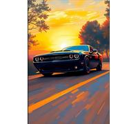 Muscle Car Pocket Notebook: The Sunset Charger