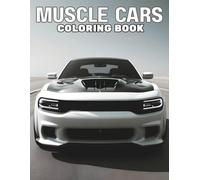 Muscle Cars Coloring Book: Intricate Car Designs | Single-Sided Pages | 8.5 x 11 Inch | Relaxation, Stress Relief & Creative Fun for Teens and Adults