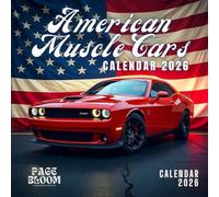 Muscle in Motion 2026 Calendar: 12 Dynamic Muscle Car Action Shots | 8.5 x 8.5 Format for Fans of Speed & Style