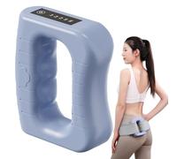 Muscle Massager, Electric Relaxer, Ring Shape Belt, 5 Vibration Modes, Rechargeable Body Therapys Tool, Compact Portable, Perfect for Neck Waist Foot Home Travel, 16.5x14.5cm Blue Pink