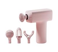 Muscle Massager, Fascia Relaxation Tool, Deep Tissue Device, Rechargeable Battery, Interchangeable Heads, Quiet, Easy Use, Compact Build, Perfect for Gym, Travel, 11.4x15x5cm