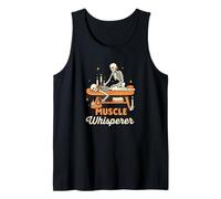 Muscle Whisperer Funny Massage Therapist Skeleton Graphic Canotta