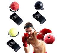 MuscleForge® 3X Reflex Ball per Boxe, Speedball con Fascia Regolabile - 3 Speedball in Un Set per l'allenamento di Boxe e MMA, Palle Reflex da Boxe per la coordinazione e la velocità