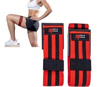 MuscleForge Bande BFR - Fasce di Occlusione per Blood Flow Restriction Training - Accessorio di Muscolazione e Riabilitazione per Braccia e Gambe - Allenamento Fitness & Bodybuilding, Set da 2