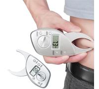 MuscleForge® Calibro digitale per misurare le pieghe della pelle e calcolare la percentuale di grasso corporeo con batteria CR2032