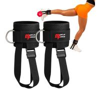 MuscleForge Cavigliere Palestra Cavi, Fibbia Manubri - Cinghie Caviglia Regolabili in Neoprene - Presa Sicura per Allenamento Tibiale, Gambe, Glutei - Per Casa e Palestra Uomo Donna
