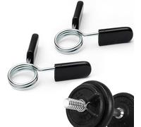 MuscleForge Collari a Molla 28 mm - Set 2 Pezzi per Bilancieri e Manubri - Morsetti con Clip Rapida per Palestra, Powerlifting e Bodybuilding - Ferma Pesi Bilanciere per Uso Intensivo