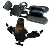 MuscleForge Divaricatore Gambe Professionale - Attrezzo Stretching con Ruota Regolabile e Supporti Imbottiti - Spagattrainer fino a 180° per Spaccata, Balletto, Danza, Arti Marziali e Fitness