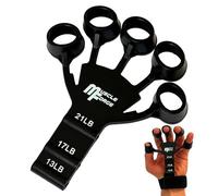 MuscleForge® Finger Trainer, Estensore delle Dita in silicone per rafforzare la forza della presa, 3 Livelli di Regolazione 6-10 kg, Gripper Strength Trainer per L'allenamento delle Dita e avambraccio