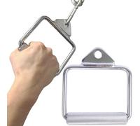 MuscleForge Maniglie Palestra Cavi - Barra LAT Machine e Triangolo Pulley - Accessori per Allenamento Tricipiti Schiena Bicipiti - Maniglia Professionale Home Gym - Barra Tricipiti