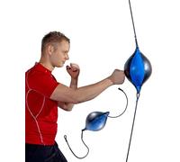 MuscleForge® Palla da boxe reflex appesa su una corda elastica, Pera veloce da boxe per l'allenamento dei riflessi e della velocità per boxe e MMA