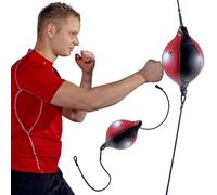 MuscleForge® Palla da boxe reflex appesa su una corda elastica, Pera veloce da boxe per l'allenamento dei riflessi e della velocità per boxe e MMA