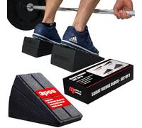 MuscleForge Slant Board Squat Wedge Block - Pedana Inclinata Set 3 Pezzi per Stretching Attrezzi Polpacci e Caviglie, Mobilità Profonda e Riabilitazione Tendine d’Achille - Cuneo Regolabile 200kg, EPP