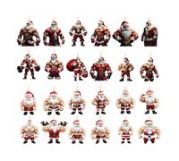MUSCLES CALENDARIO CONTENUTO DEL CONTENUTO SANTA - PATENZA AVVENTI NATALE | Muscoli Calendario del conto alla rovescia Santa Penderant, adorabile decorazione domestica per marito moglie figlia figlio