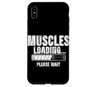 Muscoli Caricamento Prego Attendere Benchpress Manubri Pesi Palestra Custodia per iPhone XS Max