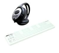Muse Kinetics K-Board Snow - Controller MIDI con cuffie Keepdrum, colore: Bianco