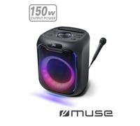 Muse M-1803 DJ Party Box 150W Cassa Bluetooth USB Microfono 7 ore Batteria