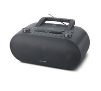 Muse M-35 BT - Lettore CD Bluetooth, radio FM, lettore MP3, USB, rete e funzionamento a batteria, colore: Nero
