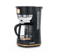Muse Macchina da caffè MS-220 BC | con brocca in vetro, display analogico per mantenere il caldo, capacità 10 tazze, retrò, opaco, nero