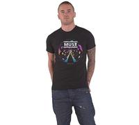 Muse T Shirt Resistance Moon Band Logo Nuovo Ufficiale Uomo Nero Size XL