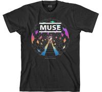 Muse T Shirt Resistance Moon Band Logo Nuovo Ufficiale Uomo Nero Size XXL