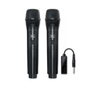 Muse MC50WI, confezione da due microfoni inalatori con display a LED bianco. Transmision 2,4 g. Batteria ricaricabile nel microfono e nel ricevitore.