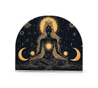 Muse Moon Godness Boho Acrilico Portatovaglioli del Ringraziamento per Picnic Bar Rustico freestanding Nero tovagliolo Dispenser Decorazione per la casa per tavolo, cucina