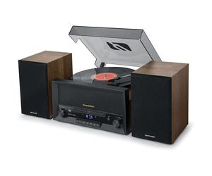 Muse MT120MB Microsistema con giradischi legno/nero