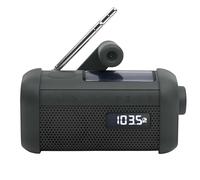 Muse, Radio a Manovella / Solare Bluetooth con Torcia modello MH-08MB, Nero