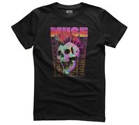 MUSE T-Shirt Uomo Officialmente Licenziato MUSE Con Teschio Mohawk Nera